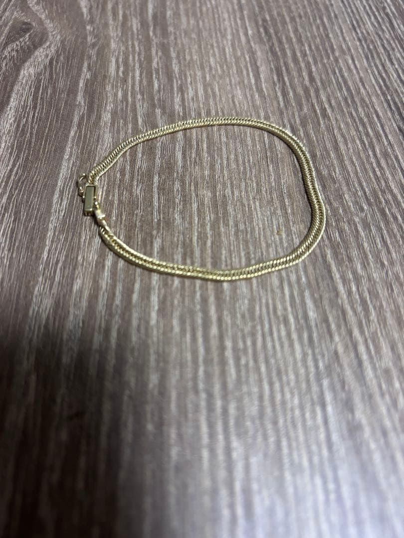 [LuxRexor] K18 18金喜平ブレスレット2面カット18cm/2.5g