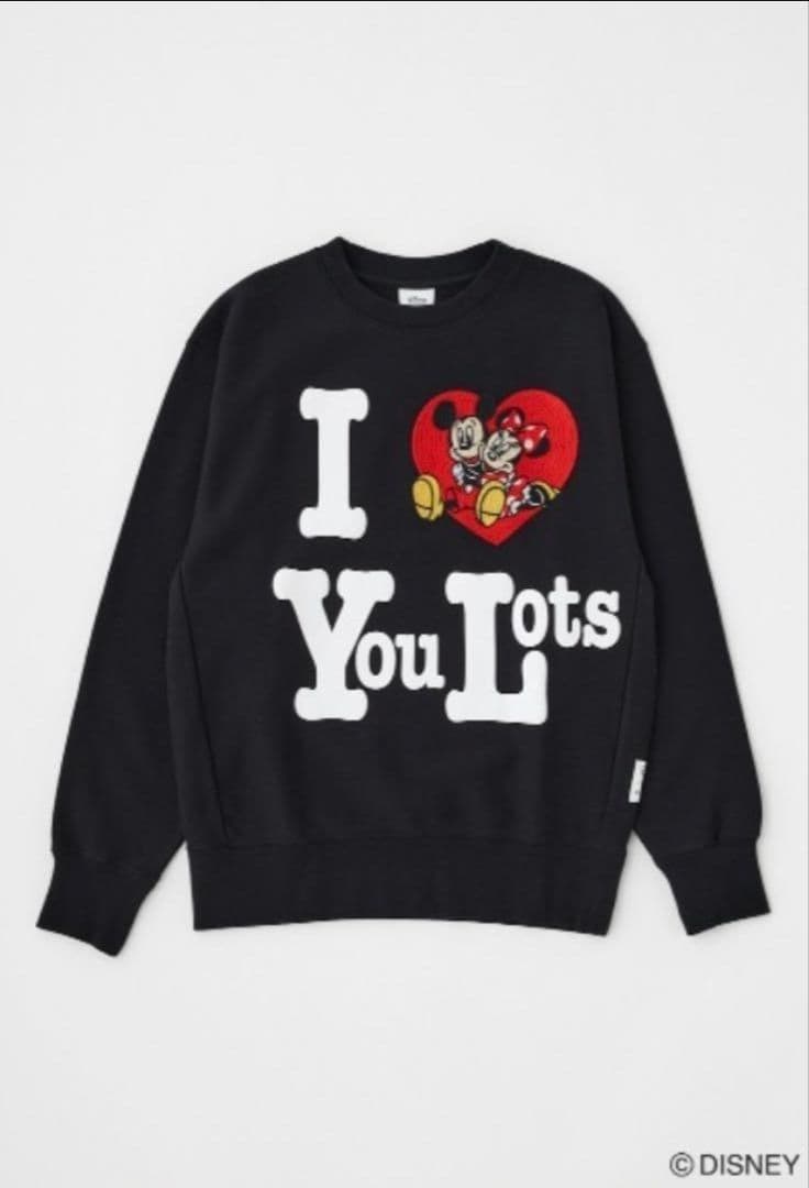 moussy MD I LOVE MM プルオーバー ミッキー スウェット