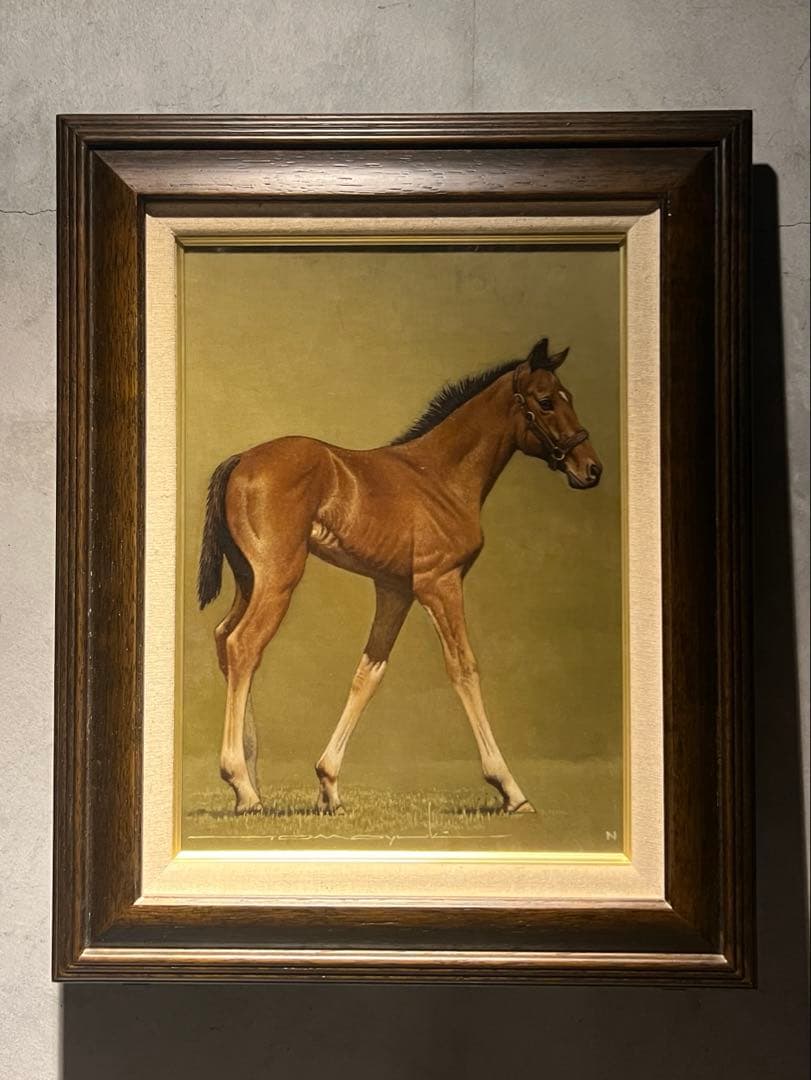 精密写実画　長瀬智之【麗姿】　肉筆油彩画　直筆サインあり