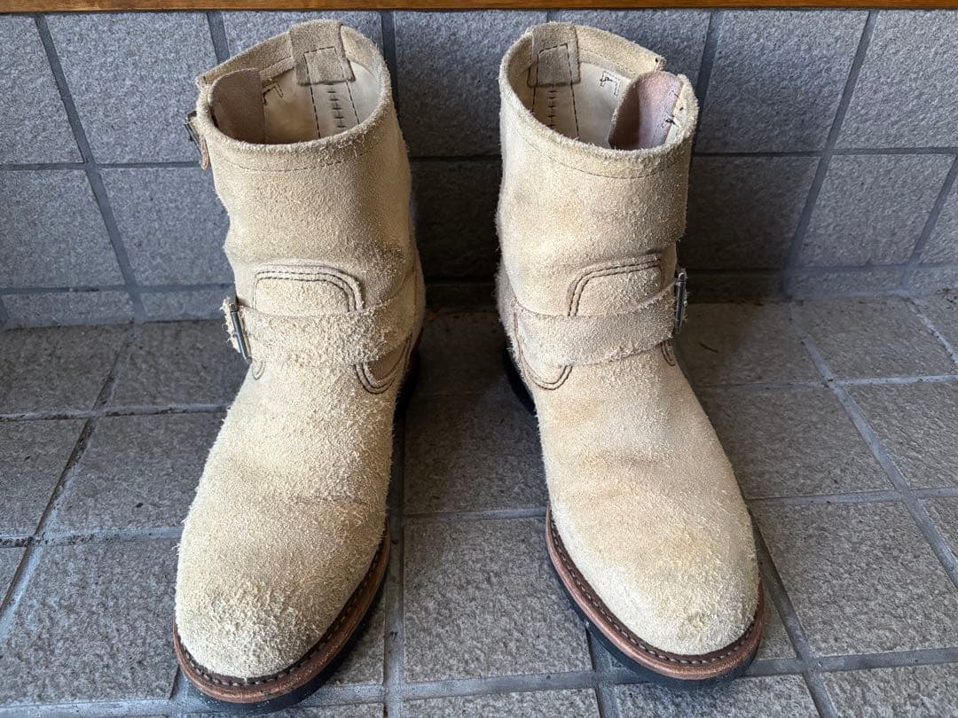 【8D】廃盤レッドウィング 2965 ショート スエードエンジニアブーツ