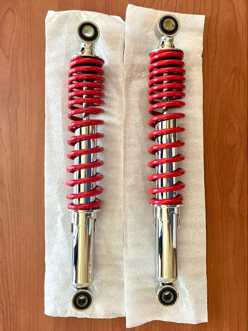 スーパーカブ　SP武川 リアショックアブソーバー クロムメッキ/レッド