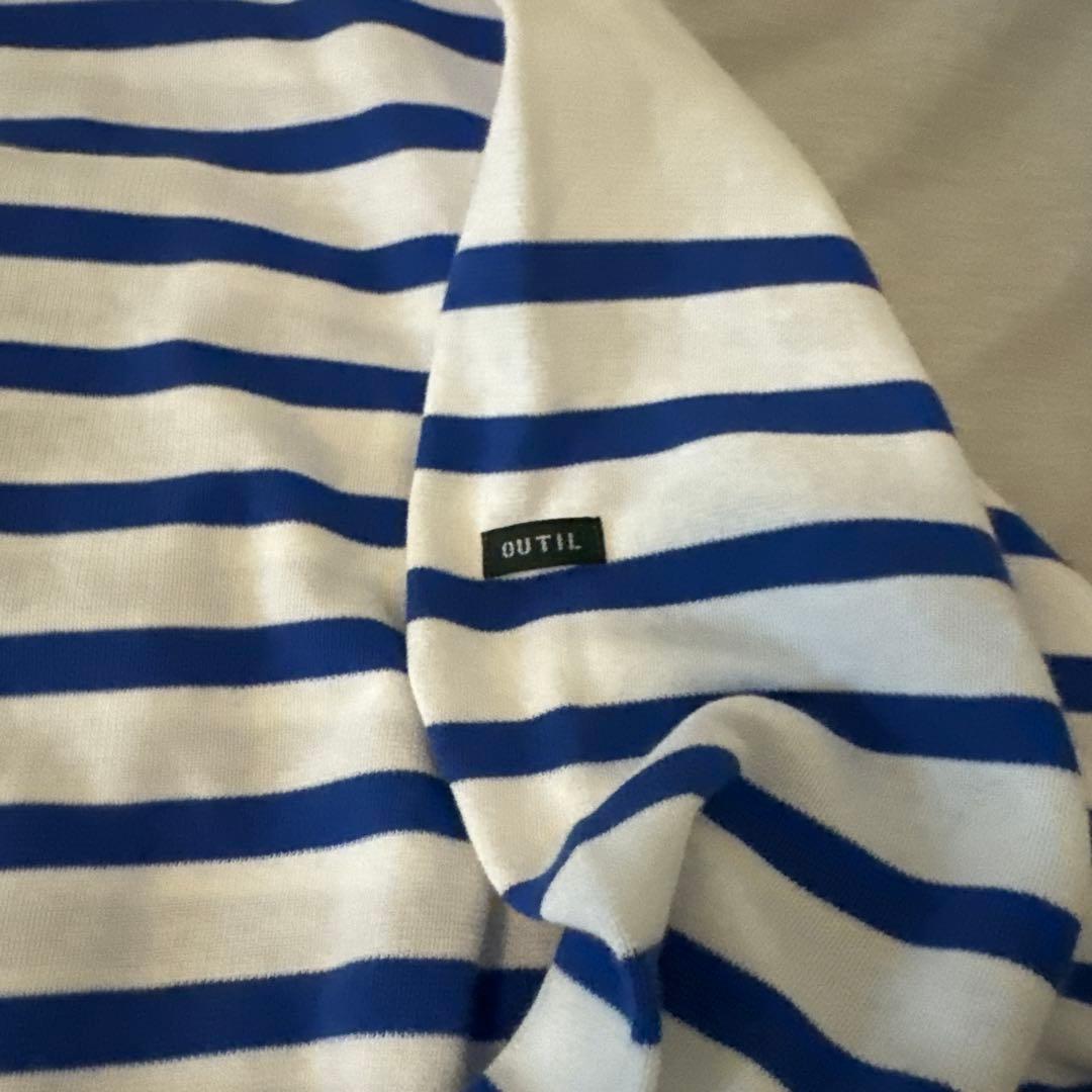美品　Outil ストライプ 長袖Tシャツ