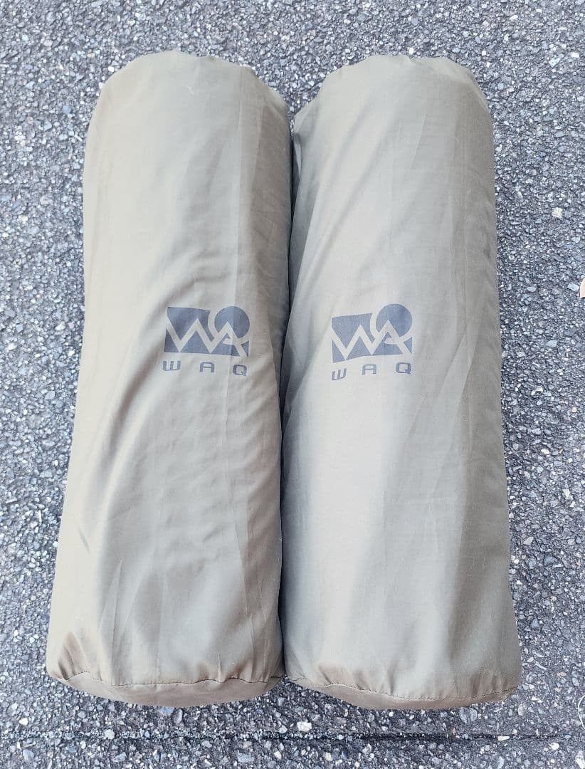 WAQ インフレータブルマット　8cm 2個セット オリーブ