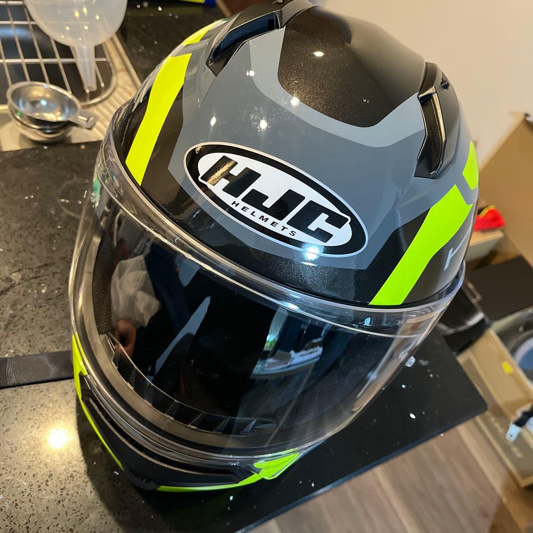 【HJC C10】フルフェイスヘルメット（XL）ほぼ新品　チークパッド2種類