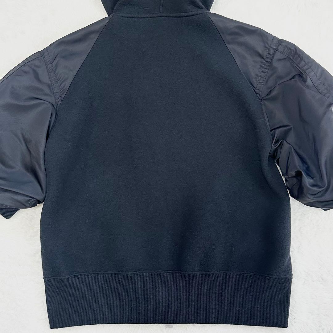 22SS 極美品✨sacai サカイ ブルゾン ジャケット ドッキング ブラック