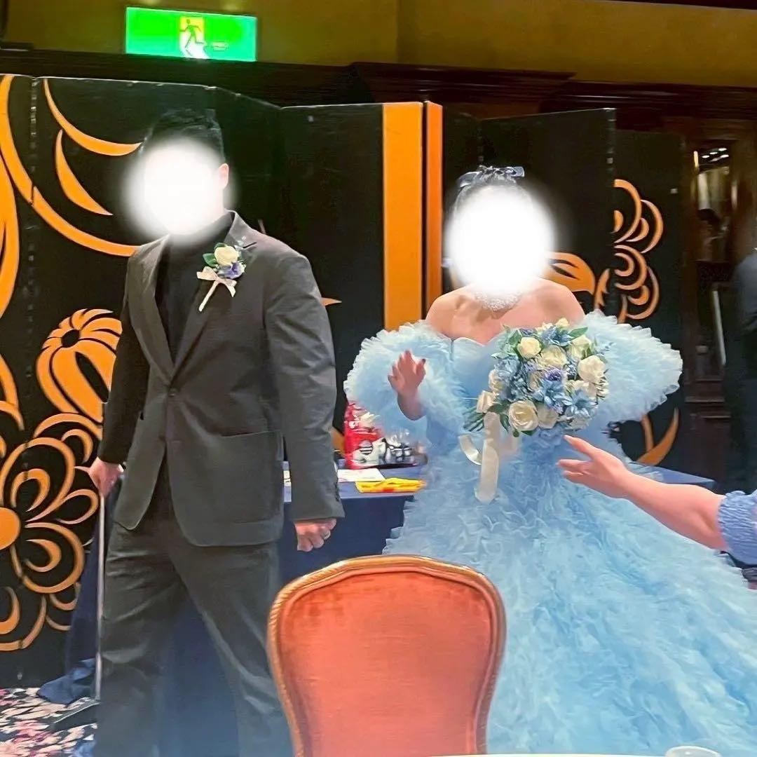 キヨコハタ（KIYOKO HATA）風　水色ドレス