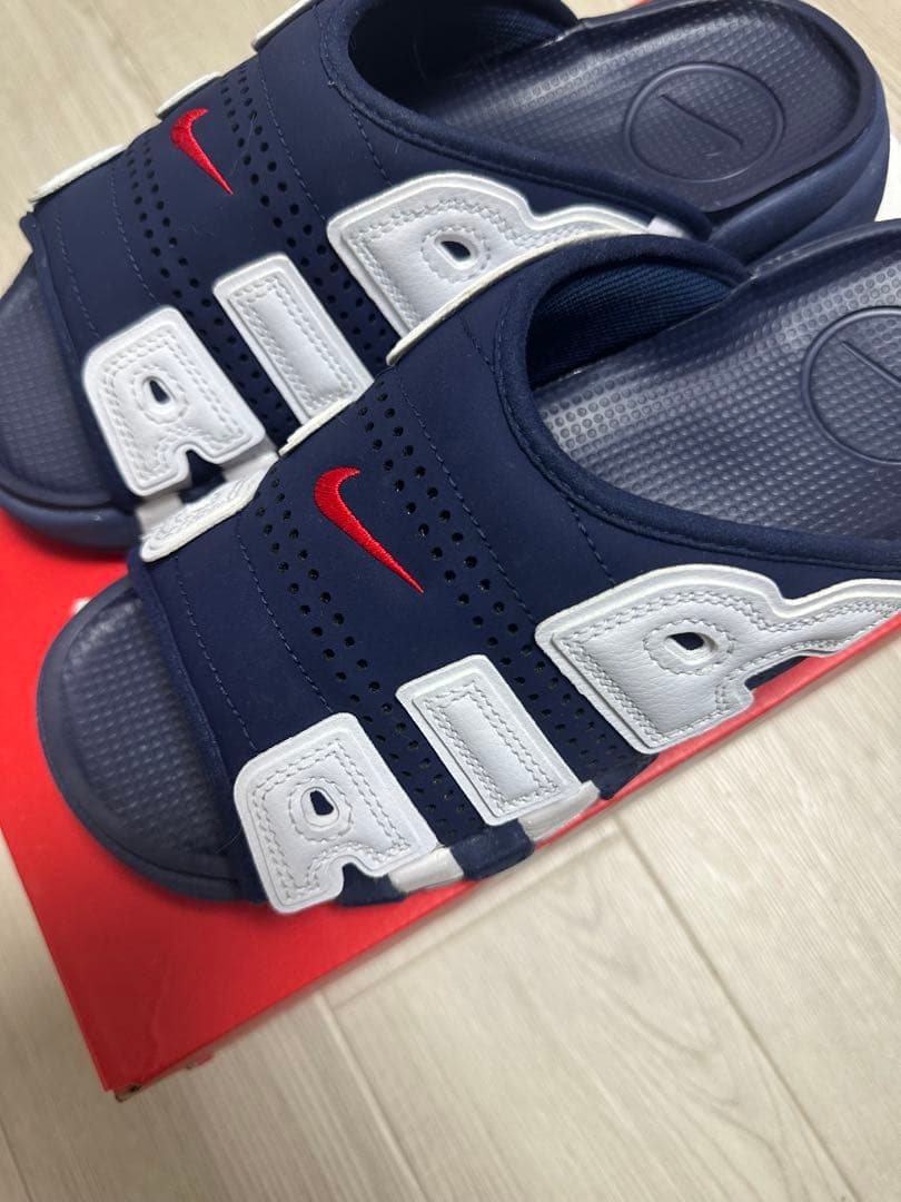 NIKE◆AIR MORE UPTEMPO SLIDE/サンダル/27cm