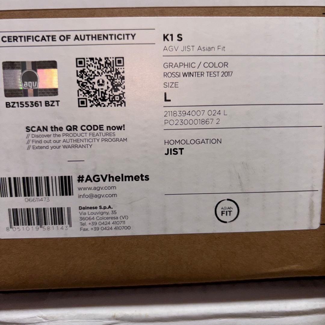 AGV フルフェイスヘルメット K1S アジアンフィット　最終値下げ！