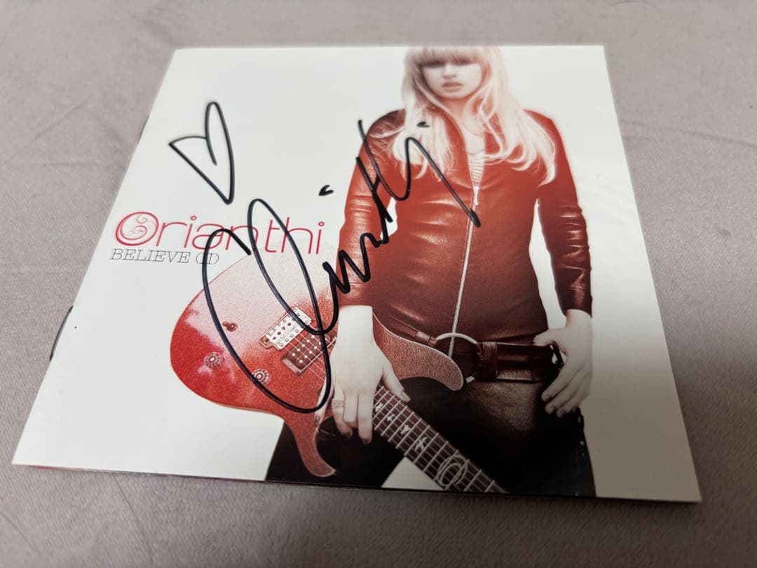 レア　オリアンティ　サインCD orianthi believe ビリーヴ