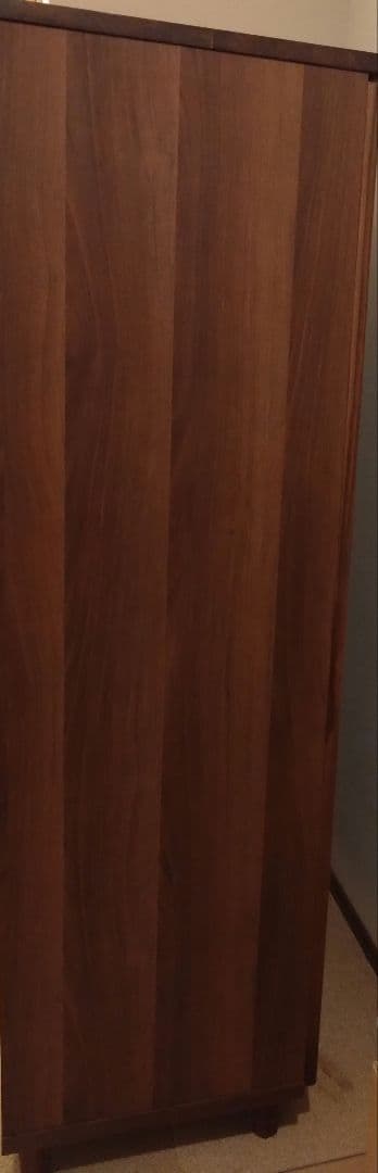 【匿名配送】ウォルナット　ガラスキャビネット