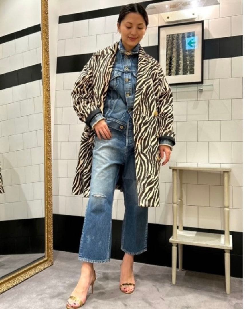 冬物バーゲン8/20までの売り尽くし‼️provoke ゼブラコート美品タグ有り