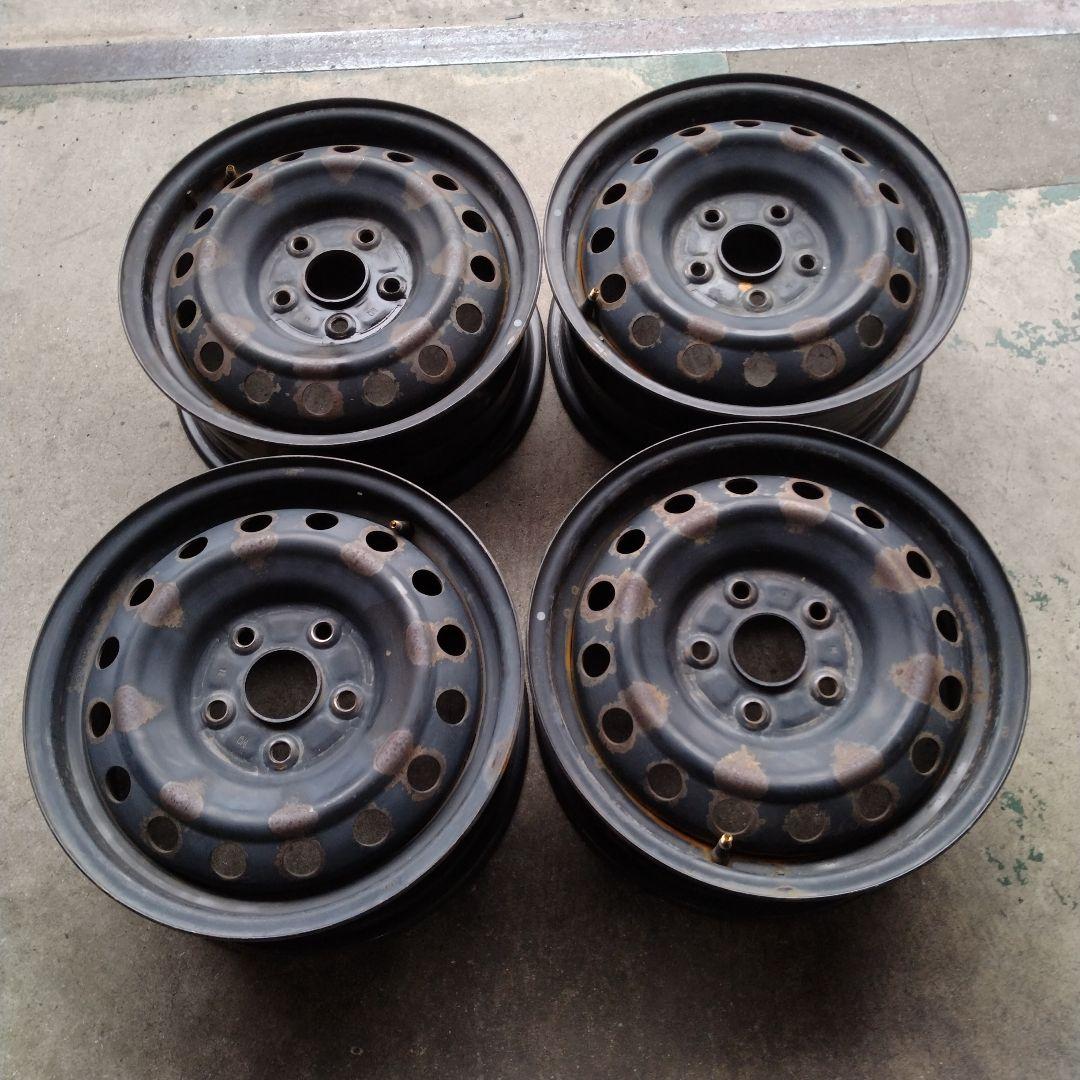 トヨタ ノア／ヴォクシー 80系 純正 15インチ　鉄チンホイール4本