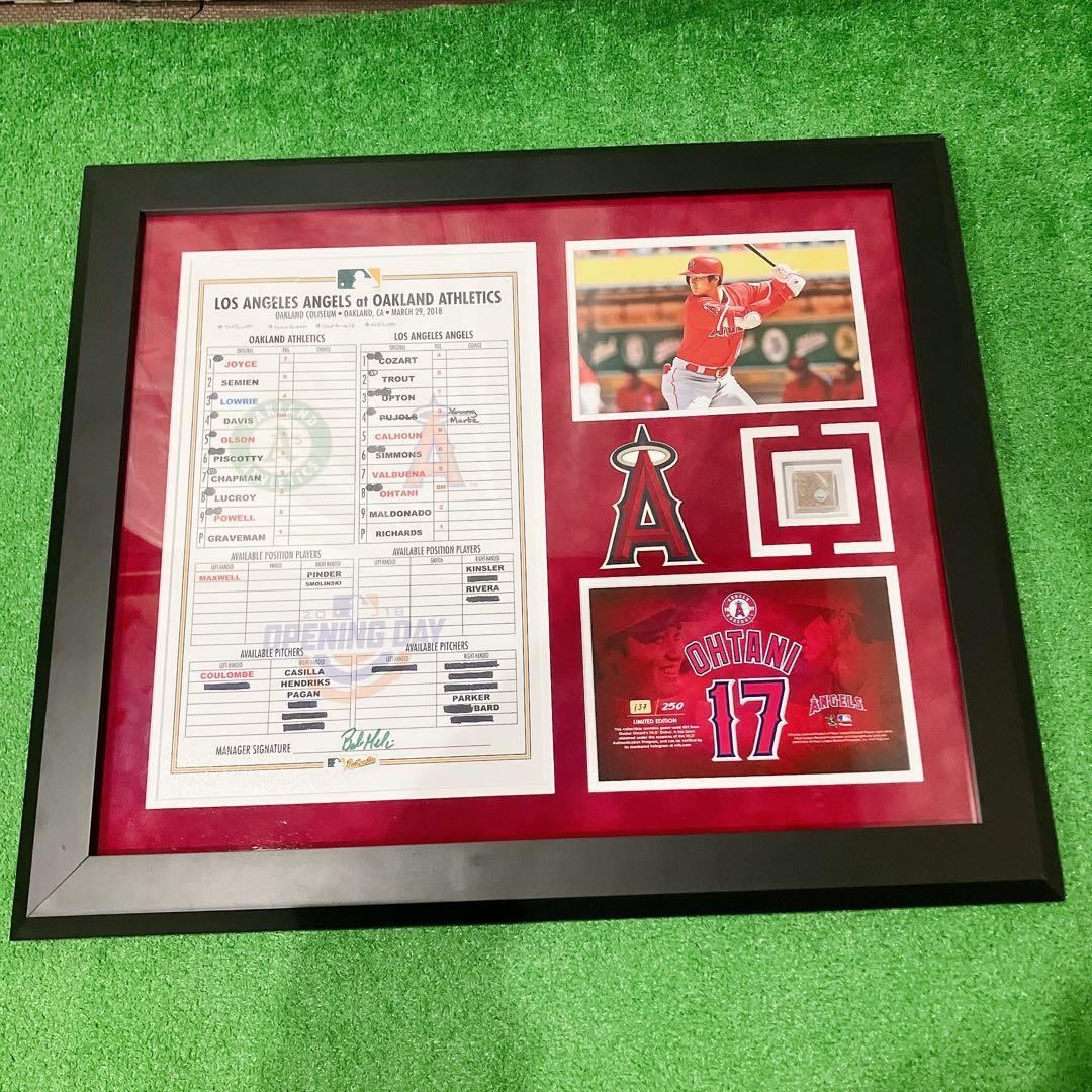 激レア 大谷翔平 MLB 世界250個限定 フレーム ユニフォーム ANGELS