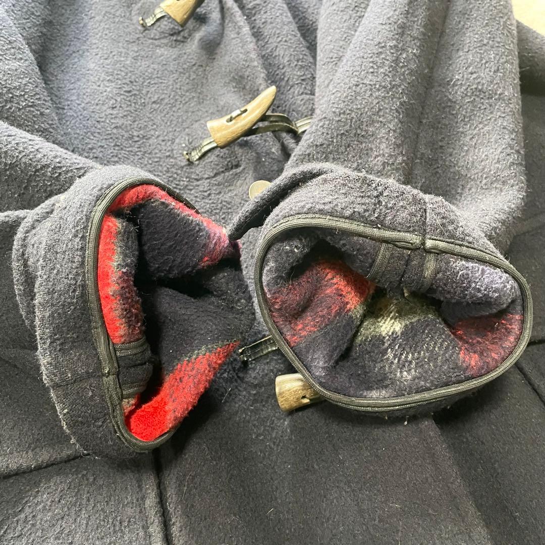 【2XL】gloverall　グローバーオール　ダッフルコート　チェック　紺