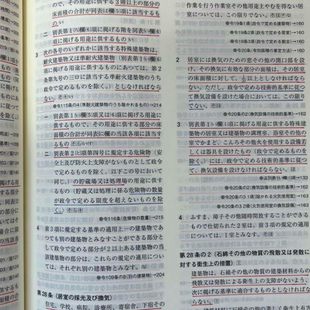 【たぬきち】一級建築士　 （線引済み、インデックス貼り付け済み