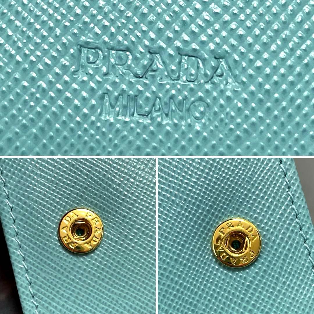 ※ Pちゃん/PRADA/キーケース/エメラルドグリーン/超美品/6連