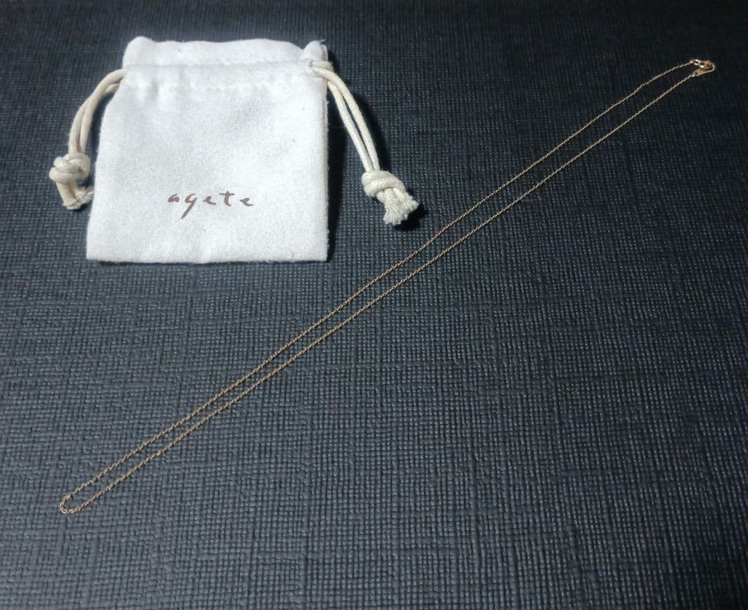 アガット　K10チェーンネックレス