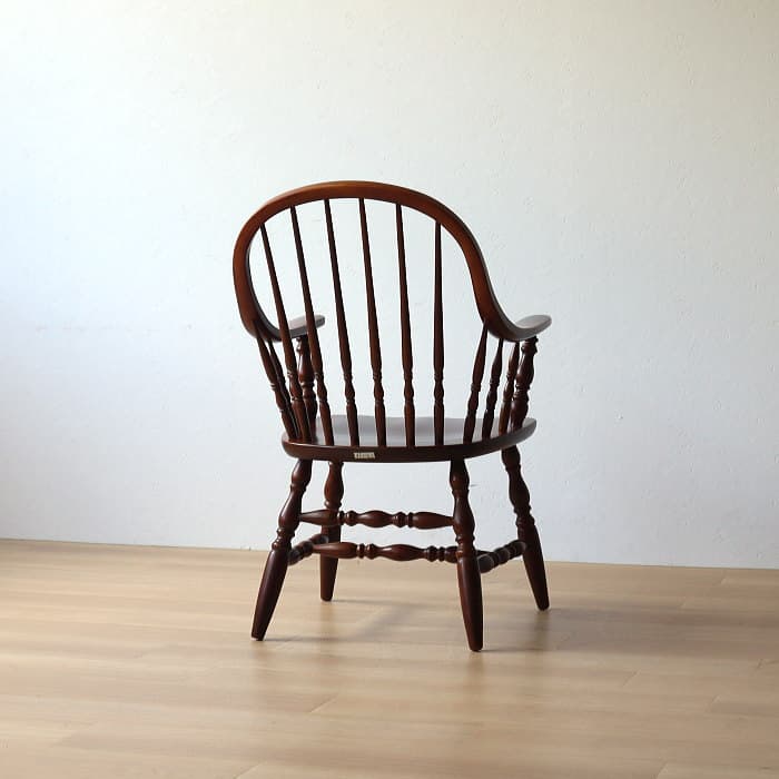 アンティーク 飛騨の家具 柏木工 肘付 ウィンザーチェア ブナ材 ダイニング