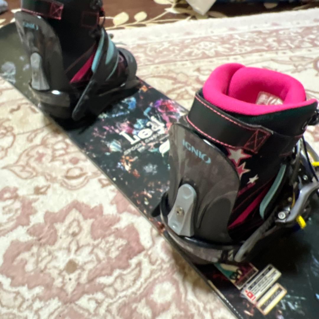 美品 子供用スノーボード 120cm ブーツ 21cm 3点セット 22-23