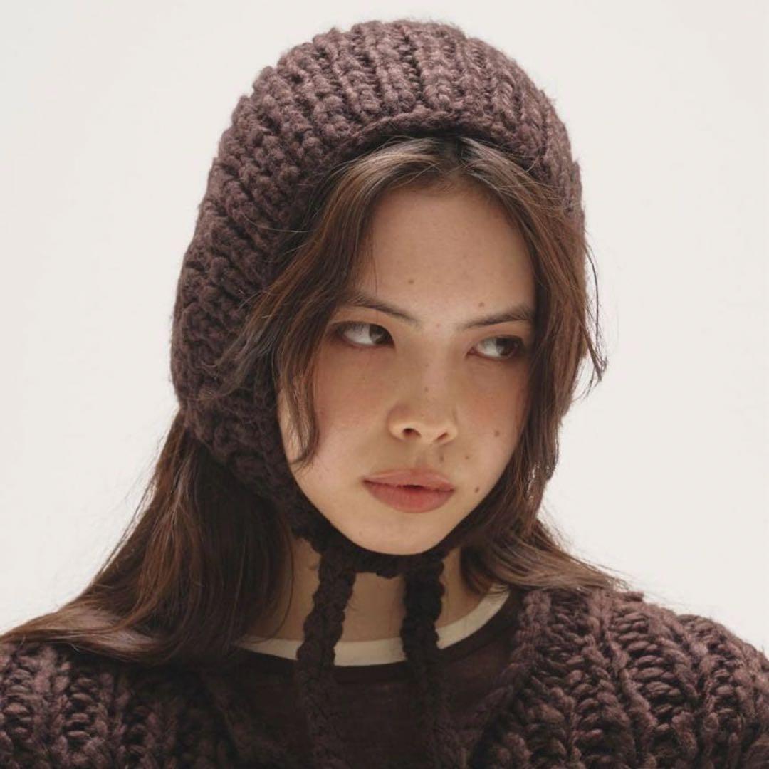 todayful ダークブラウン ニット帽 完売品