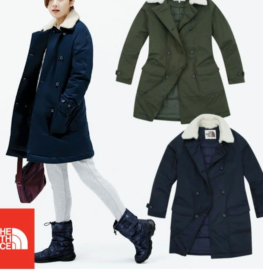 ノースフェイス 中綿トレンチ コート カーキ 【XL】