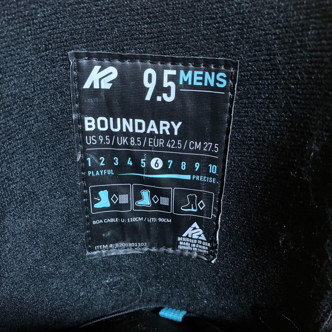 K2 BOUNDARYスノーボードブーツ 27.5 BOA