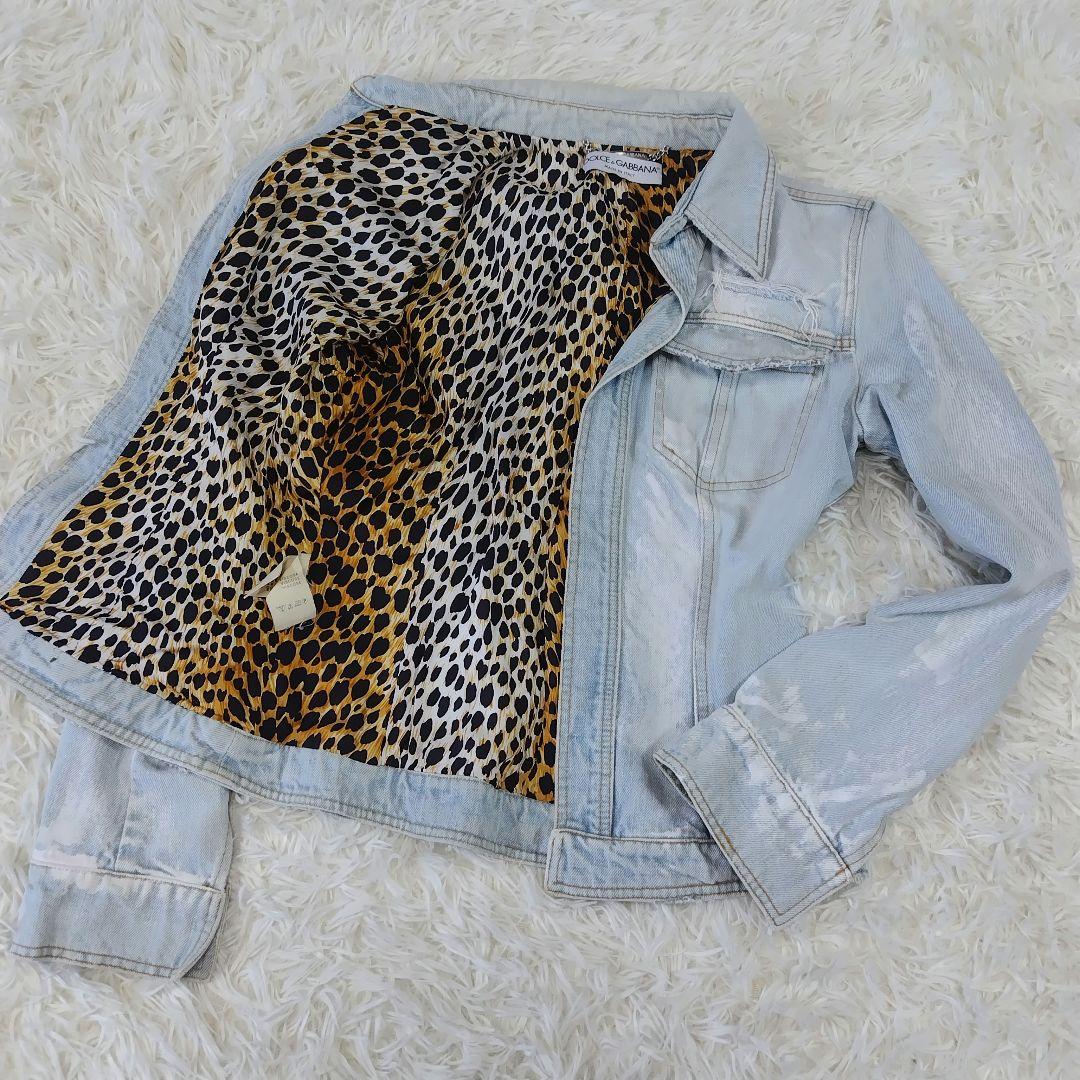 DOLCE&GABBANA Y2K Gジャン レオパード柄 40