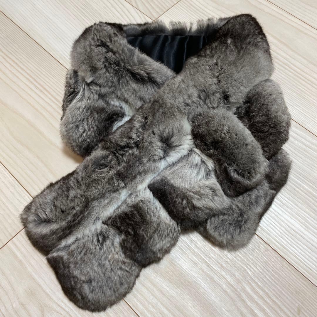 最高級チンチラマフラーボリュームデザイン