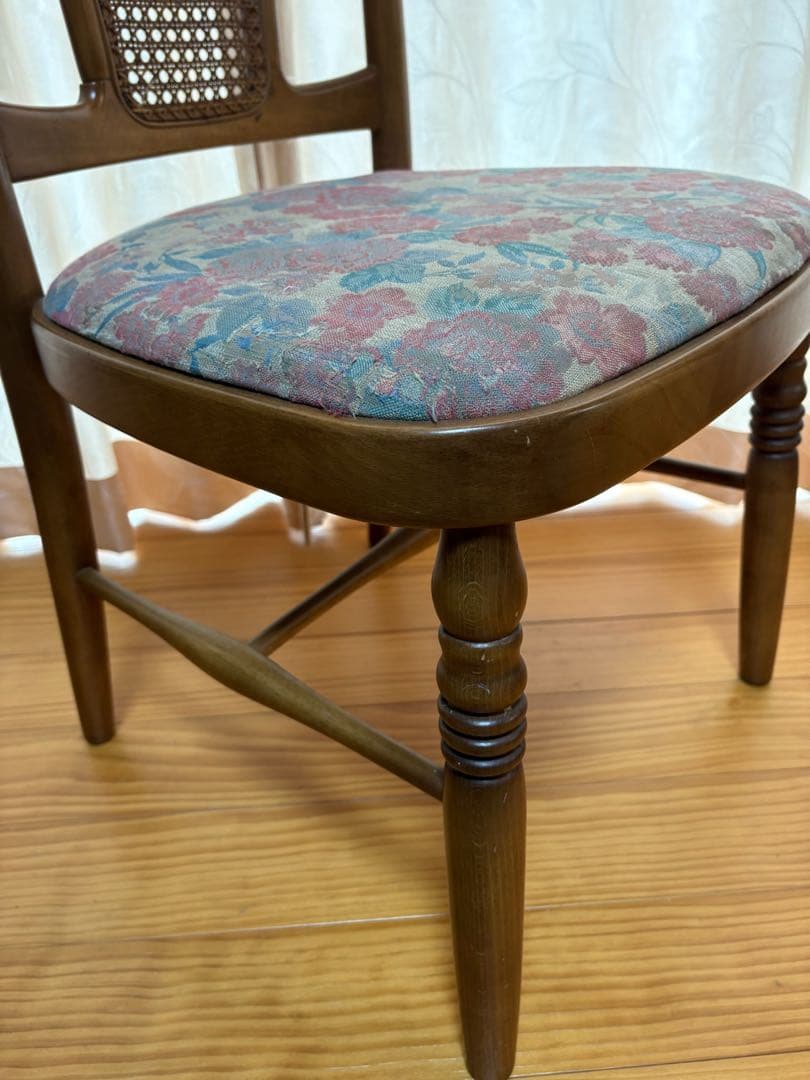 karimoku カリモク チェア 椅子　花柄