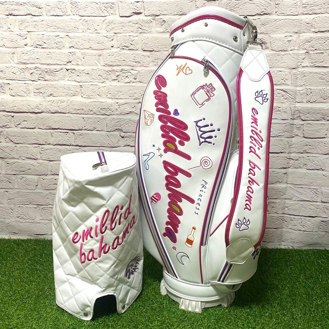 エミリッドバハマ キャディバッグ ホワイト レディース ゴルフ