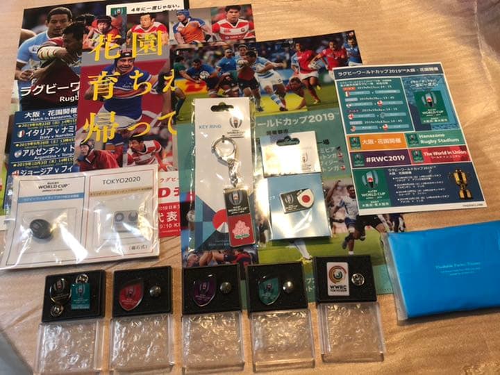 ラグビーワールドカップ 2019 日本開催（花園） ピンバッチ 他非売品等セット