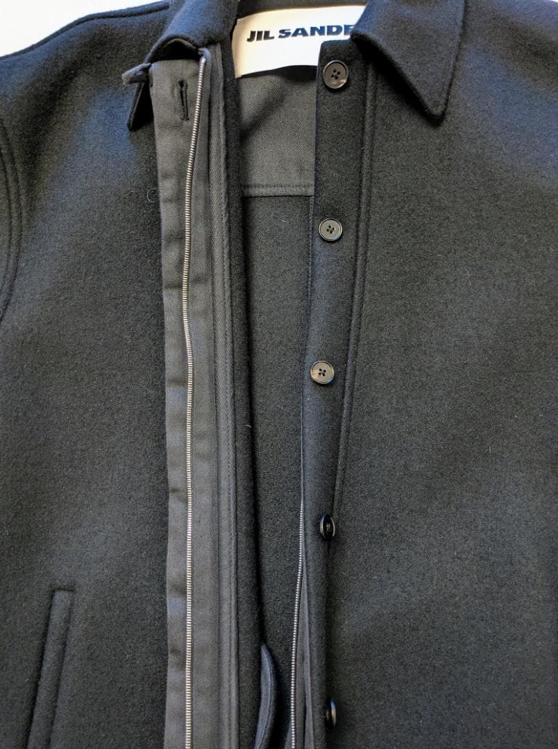 Jil Sander メルトンコート ブラック サイズ32