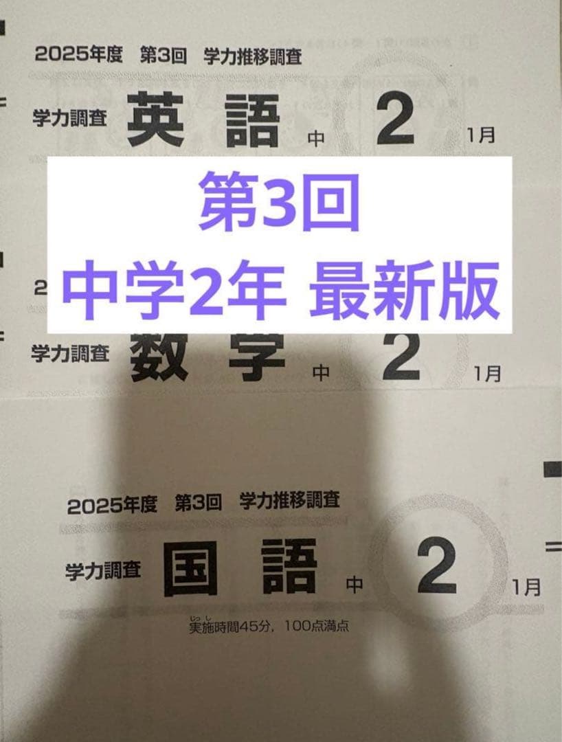 2025年度 第3回 中2 学力推移調査 Benesse
