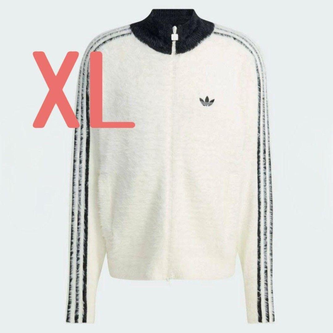 【adidas】新品、フェイクモヘヤ クラシック トラックジャケット 白