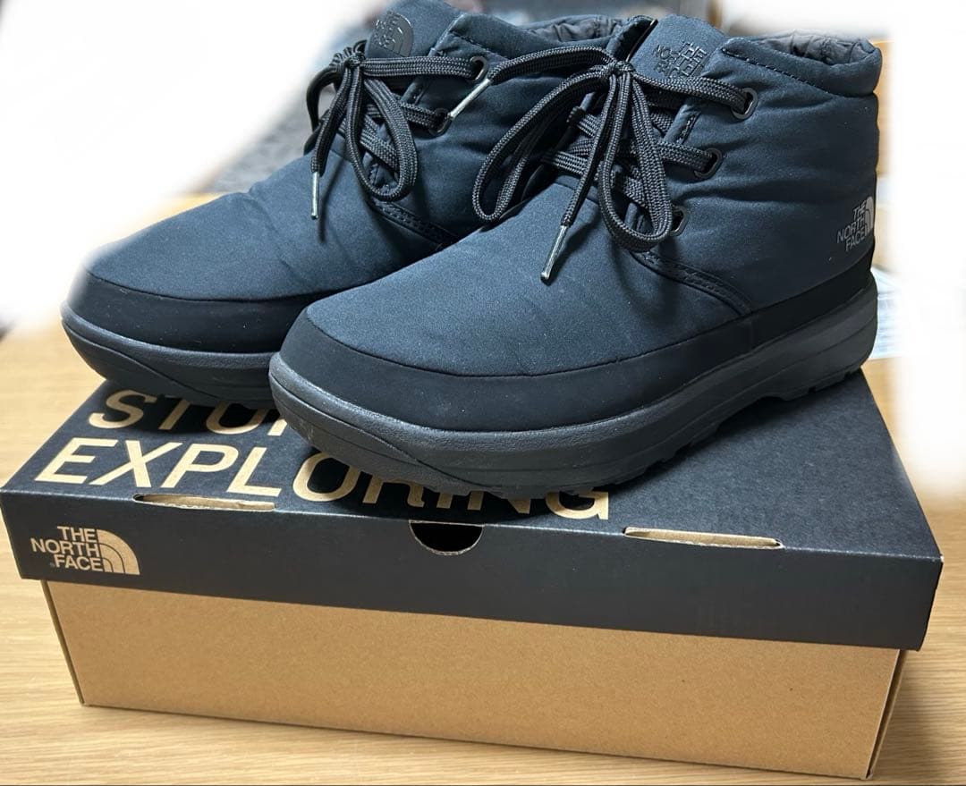 ノースフェイス スノーシューズ 黒 24cm HumpbackWPチャッカブーツ