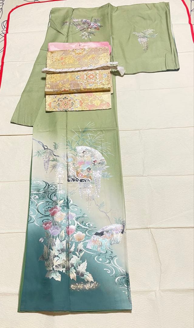 訪問着フルセット　金銀彩　螺鈿　高級　正絹　結婚式
