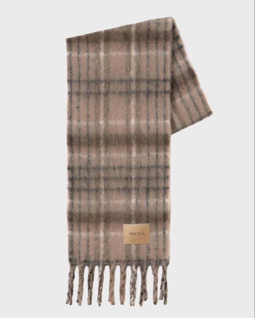 THE TOÉ マフラー ブラウン