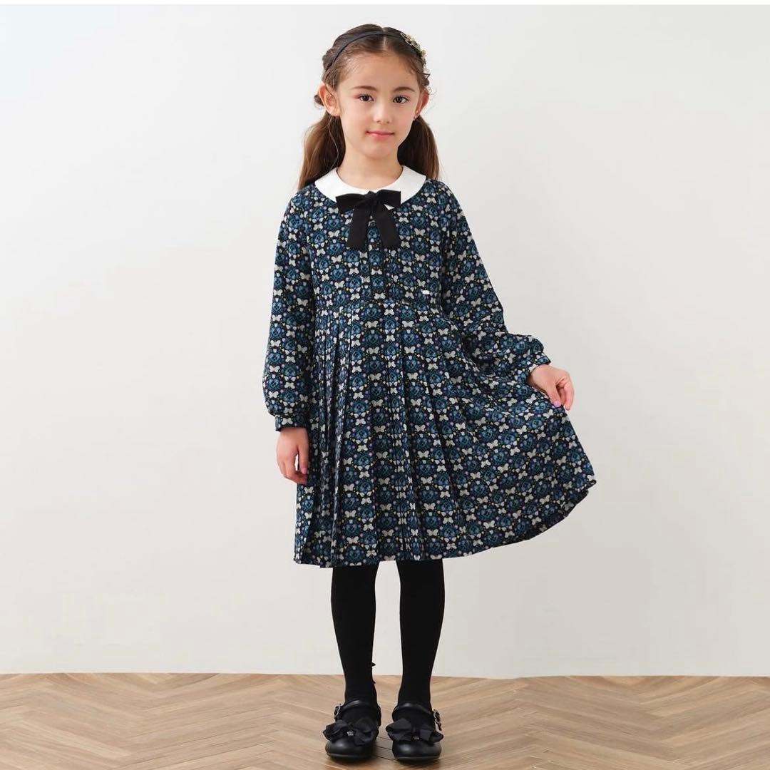 新品タグ付　アナスイミニ　150 プリーツワンピース