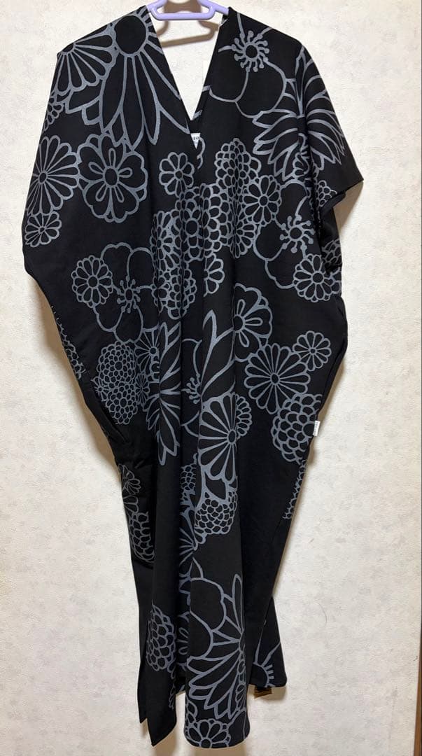 sousou 両面編 長方形衣　二つ身／金襴緞子濡羽色