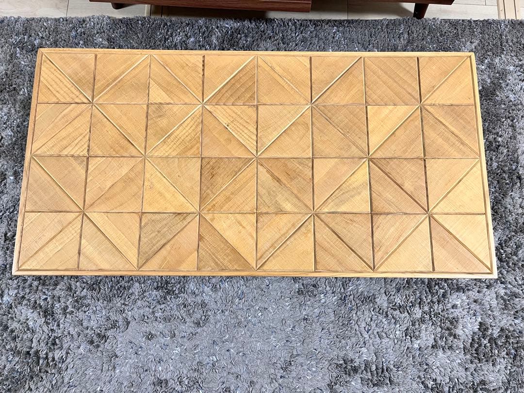 センターテーブル 90cm × 46cm 木製 スチール 黒