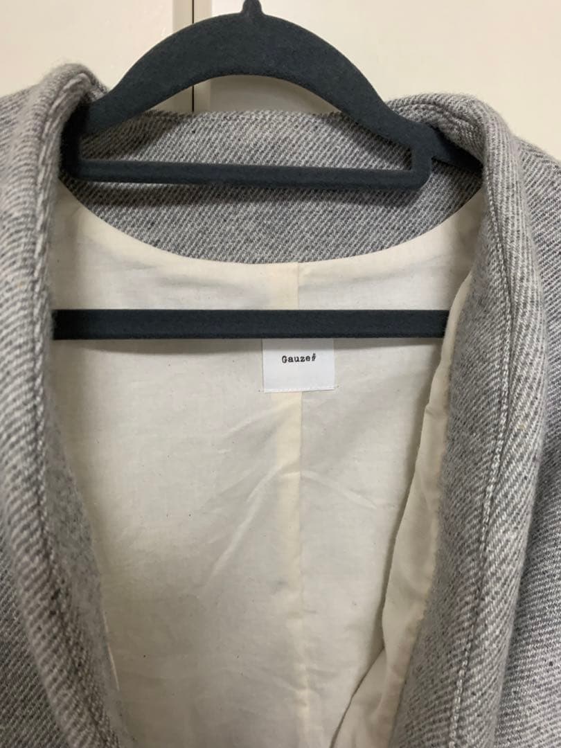Gauze# wool HAORI coat ウールハオリコート