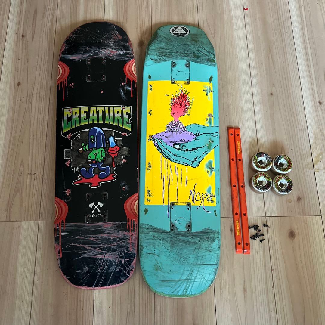 CREATURE、welcomeデッキ　ウィールセット(バラ売り不可)