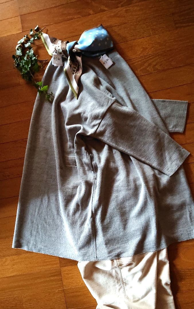 45R☆スムースのチュニック/杢グレー♪