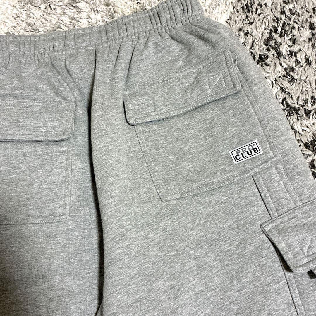 Proclub プロクラブ　スウェット カーゴパンツ　グレー　バギーパンツ　XL