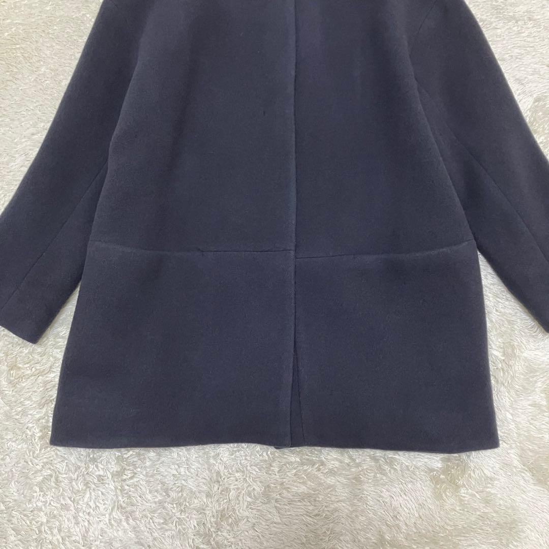 大きいサイズ✨　44 アンタイトル　ノーカラーコクーンコート　近年