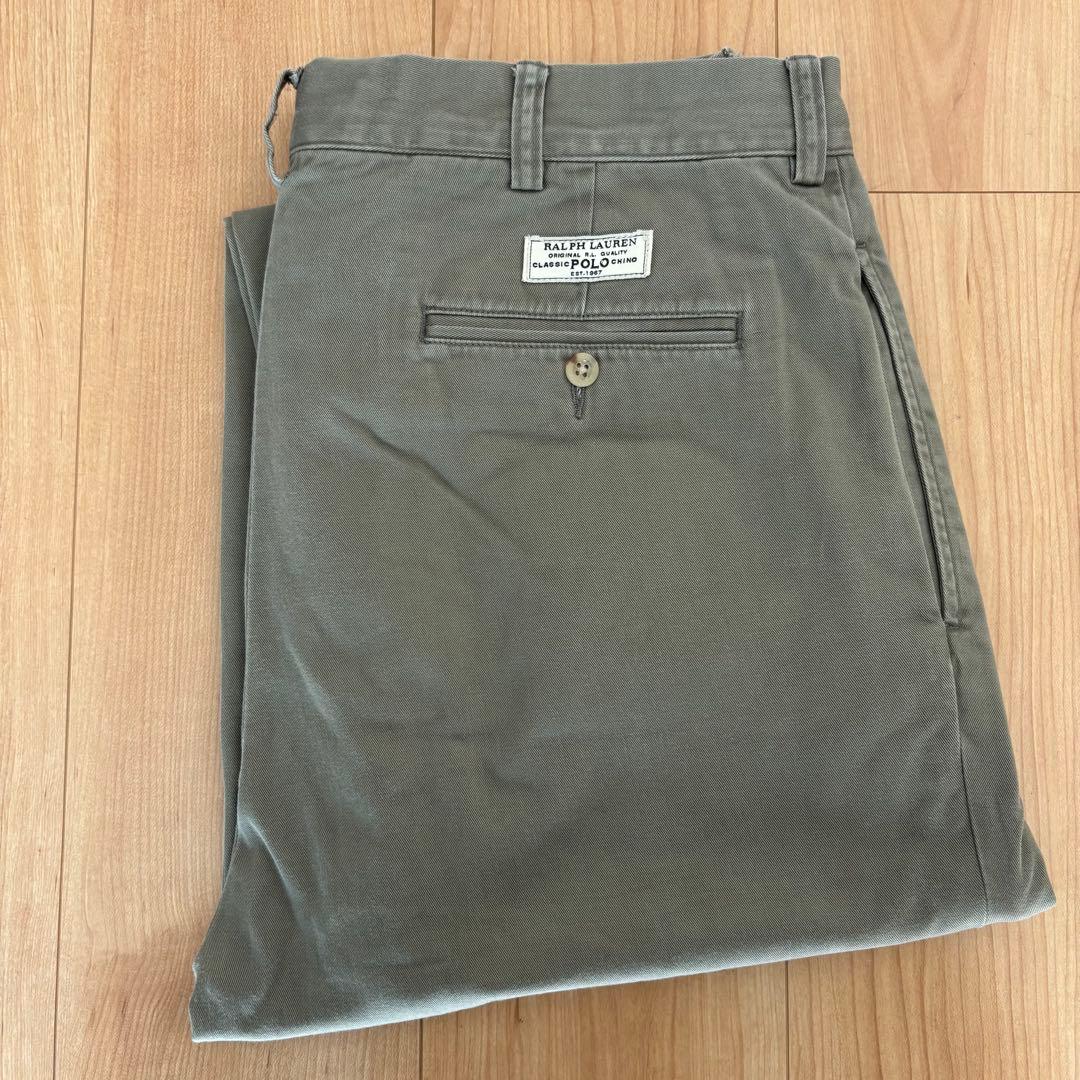 90s ラルフローレン ANDREW PANT ポロチノ　w34 l29