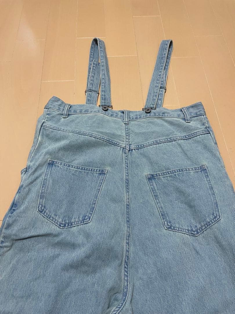 美品 doudou ドゥドゥ デニムサロペット ライトブルー F レディース