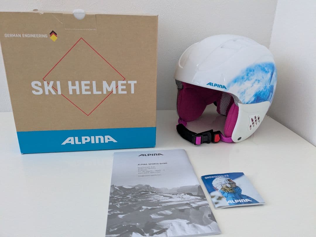 美品　ALPINA　ジュニア スキーヘルメット　54〜58cm