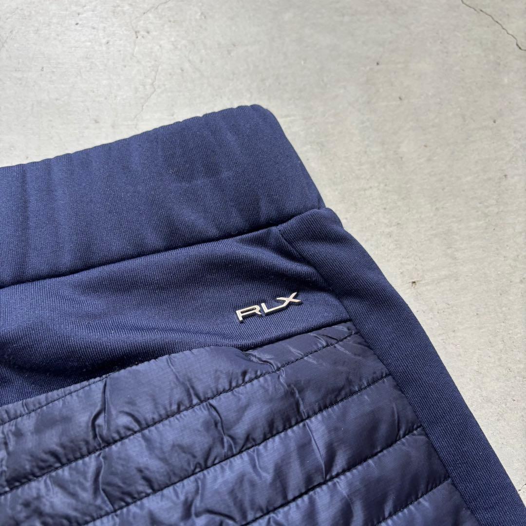 【美品】RLX RALPH LAUREN 中綿切替 裏起毛 ロングパンツ XXS