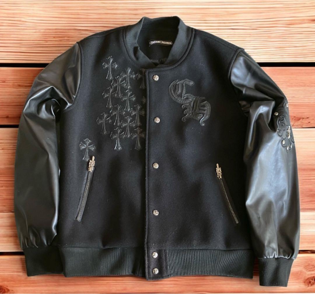 M*K様 海外購入品　激渋　ブラックスタジャン　ブラッククロス　スウェットとレザ
